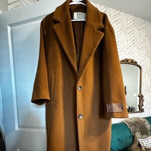 NWT Aritzia Brown Wool & Cashmere Coat